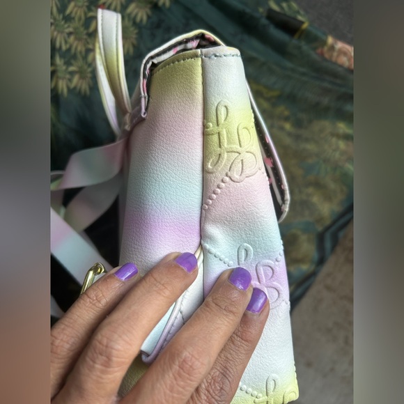 Betsey Johnson Pastel LB Logo Mini Backpack Ombré-hued - Picture 9 of 12